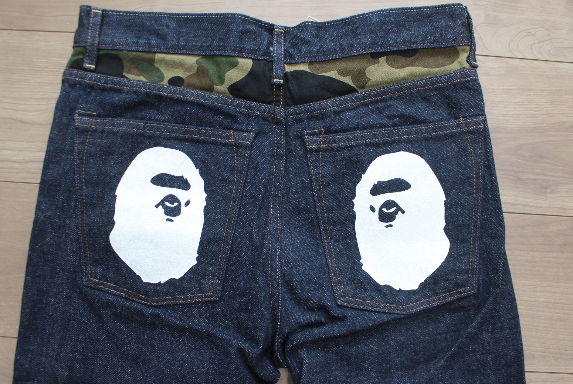BAPE 2008 TYPE-05 WASHED DENIM PANTS 1D30-150-007 - Fashionship BAPE 2008 TYPE-05 WASHED DENIM PANTS 1D30-150-007 - Fashionship