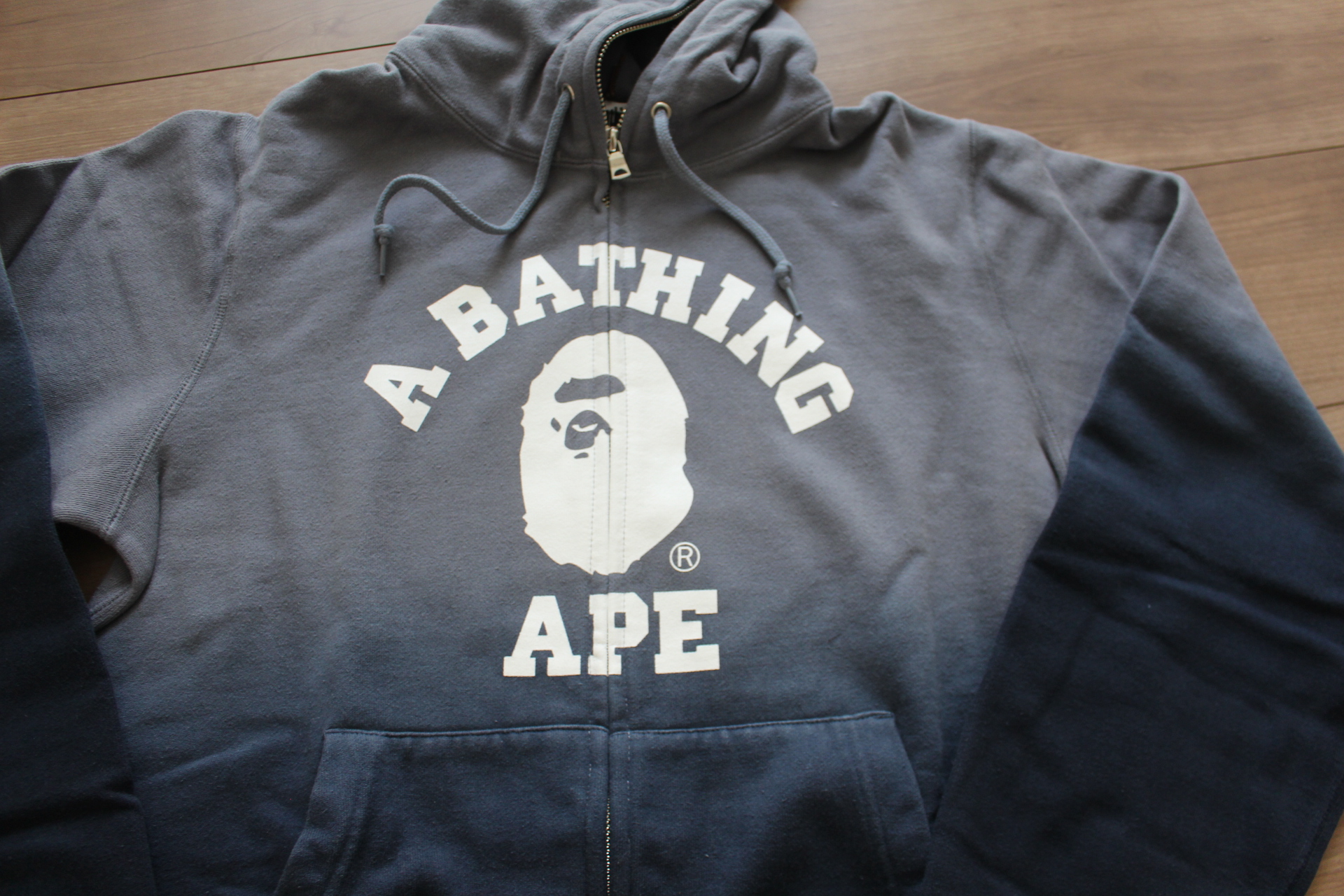 BAPE COLLEGE GRADATION FULL ZIP HOODIE 1A80 115 019 Fashionship